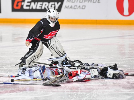 Мастер-класс Доминика Фурха для вратарей хоккейной школы "Авангард"