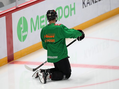 Раскатка «Авангарда» перед матчем с «Магниткой»