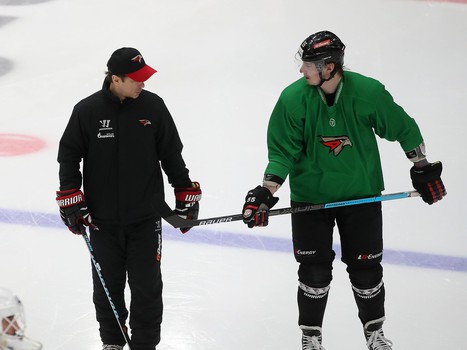 Раскатка «Авангарда» перед матчем с «Барысом»