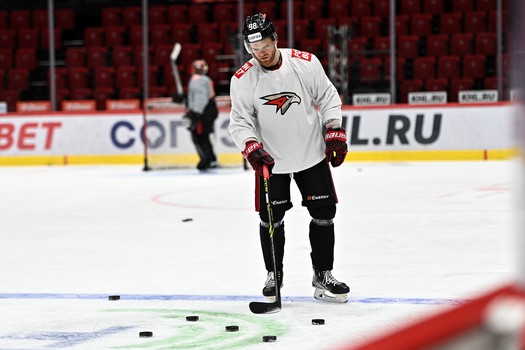 Раскатка «Авангарда» перед матчем с «Салаватом Юлаевым»