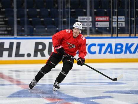 Раскатка «Авангарда» перед выездным матчем с московским «Динамо»