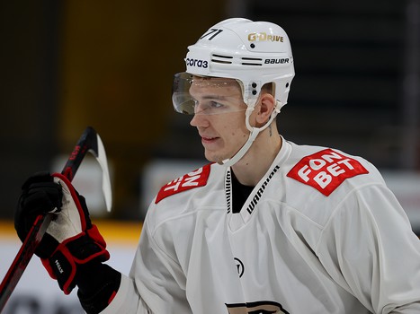 Раскатка «Авангарда» перед матчем в Череповце