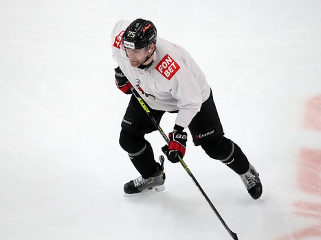 Раскатка «Авангарда» перед матчем с рижским «Динамо»