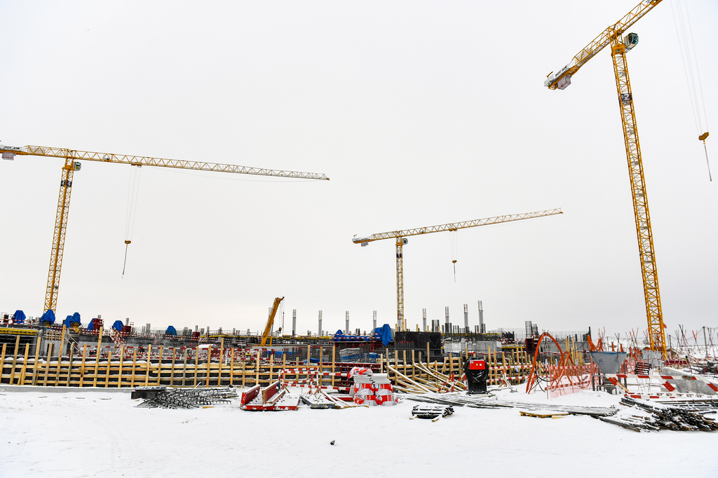 Строительство новой «Арены Омск»: итоги января