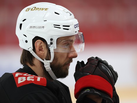 Раскатка «Авангарда» перед матчем в Екатеринбурге