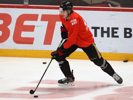 Тренировка «Авангарда» перед матчем с «Нефтехимиком»