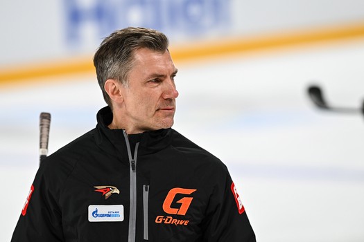 Тренировка «Авангарда» перед матчем в Новосибирске