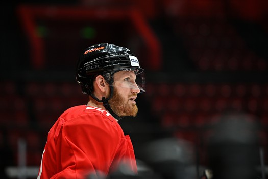 Раскатка «Авангарда» перед матчем с «Салаватом Юлаевым»