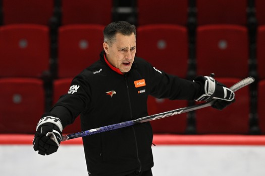 Раскатка «Авангарда» перед матчем с ХК «Сочи»