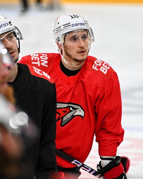 Тренировка «Авангарда» перед матчем в Тольятти