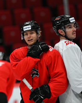 Раскатка «Авангарда» перед матчем с «Адмиралом»