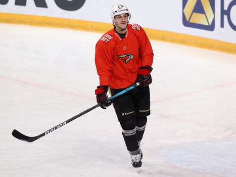 Раскатка «Авангарда» перед матчем в Челябинске