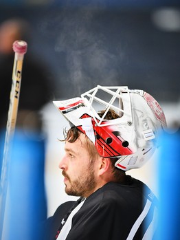 Раскатка "Авангарда" перед выездным матчем с "Нефтехимиком"