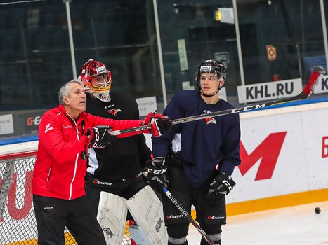 Раскатка «Авангарда» перед матчем с «Салаватом Юлаевым»