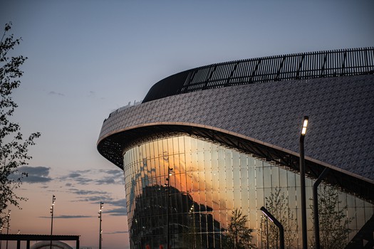 Строительство G-Drive Арены: июль