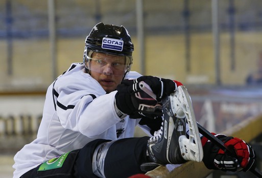 Раскатка перед первым матчем межсезонья в Фюссене