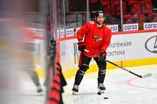 Раскатка «Авангарда» перед матчем с ХК «Сочи»