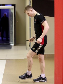 Раскатка «Авангарда» перед матчем с «Нефтехимиком»