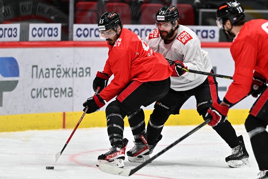 Раскатка «Авангарда» перед третьим матчем финала Востока с «Ак Барсом»