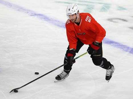 Тренировка «Авангарда» перед матчем в Екатеринбурге