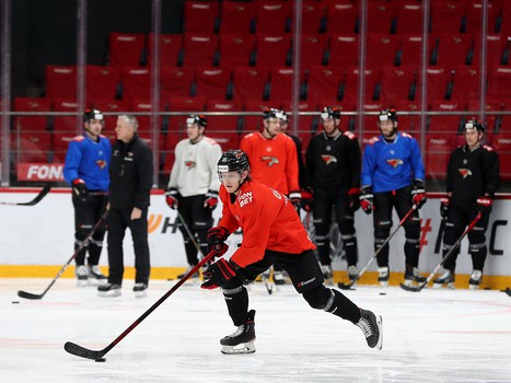 Раскатка «Авангарда» перед матчем с «Салаватом Юлаевым»