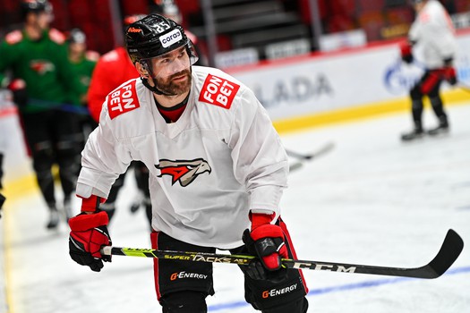 Тренировка «Авангарда» перед матчем со «Спартаком»