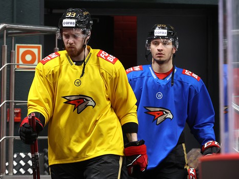 Раскатка «Авангарда» перед матчем с «Витязем»