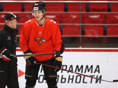 Раскатка «Авангарда» перед матчем с рижским «Динамо»