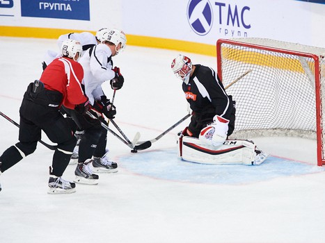 Раскатка "Авангарда" перед выездным матчем с "Ак Барсом"