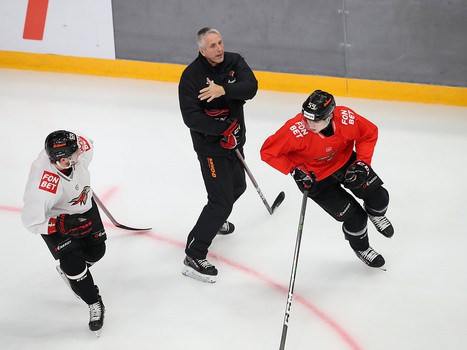 Раскатка «Авангарда» перед матчем с «Магниткой»