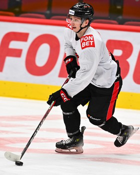 Раскатка «Авангарда» перед матчем с минским «Динамо»