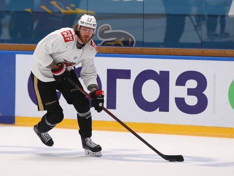 Раскатка «Авангарда» перед матчем в Сочи