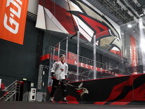 Раскатка «Авангарда» перед матчем с «Йокеритом»