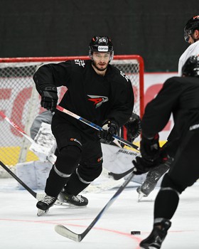 Тренировка «Авангарда» перед матчем с «Адмиралом»