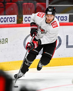 Тренировка «Авангарда» перед матчем со «Спартаком»