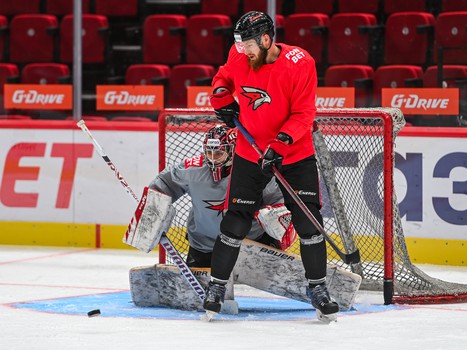 Раскатка «Авангарда» перед домашним матчем с «Сибирью»