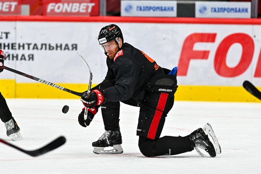 Тренировка «Авангарда» перед матчем с «Адмиралом»