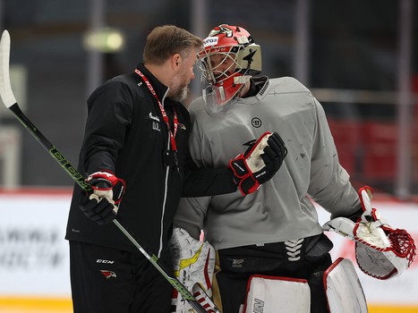 Раскатка «Авангарда» перед матчем с «Локомотивом»