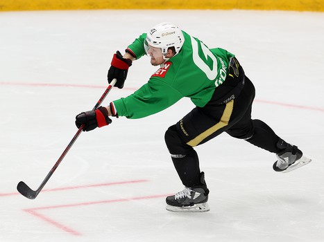 Раскатка «Авангарда» перед матчем в Нижнем Новгороде