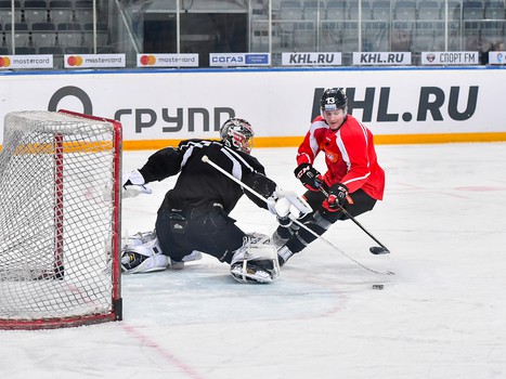 Раскатка "Авангарда" перед матчем с "Ладой"