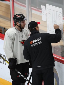 Раскатка «Авангарда» перед матчем с «Трактором»