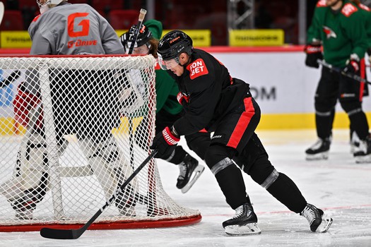 Раскатка «Авангарда» перед матчем с «Северсталью»