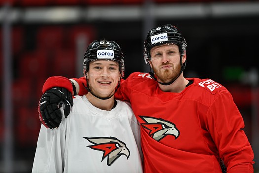 Раскатка «Авангарда» перед матчем с «Барысом»