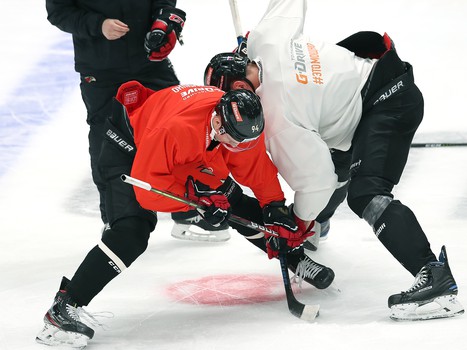 Раскатка «Авангарда» перед матчем с «Автомобилистом»