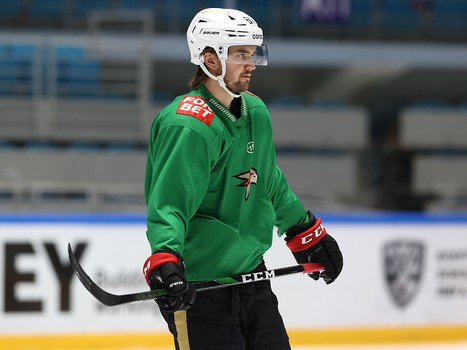 Тренировка «Авангарда» перед матчем в Нур-Султане