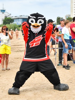 Жаркий хоккей: в Омске состоялся третий "Кубок Авангарда" по хоккею на песке