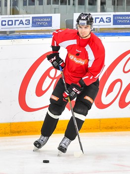 Раскатка "Авангарда" перед матчем с "Йокеритом"