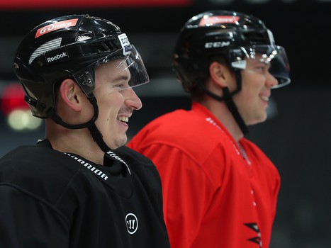 Раскатка «Авангарда» перед матчем со «Спартаком»