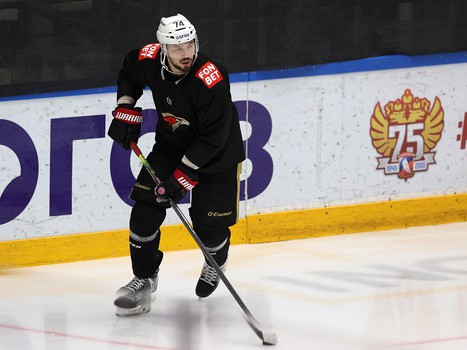 Тренировка «Авангарда» перед матчем в Новосибирске