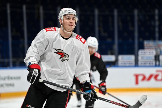 Раскатка «Авангарда» перед матчем в Ярославле